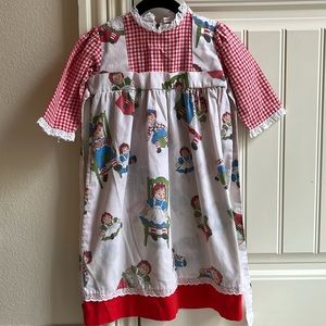 VINTAGE Raggedy Ann dress | handmade | 4T